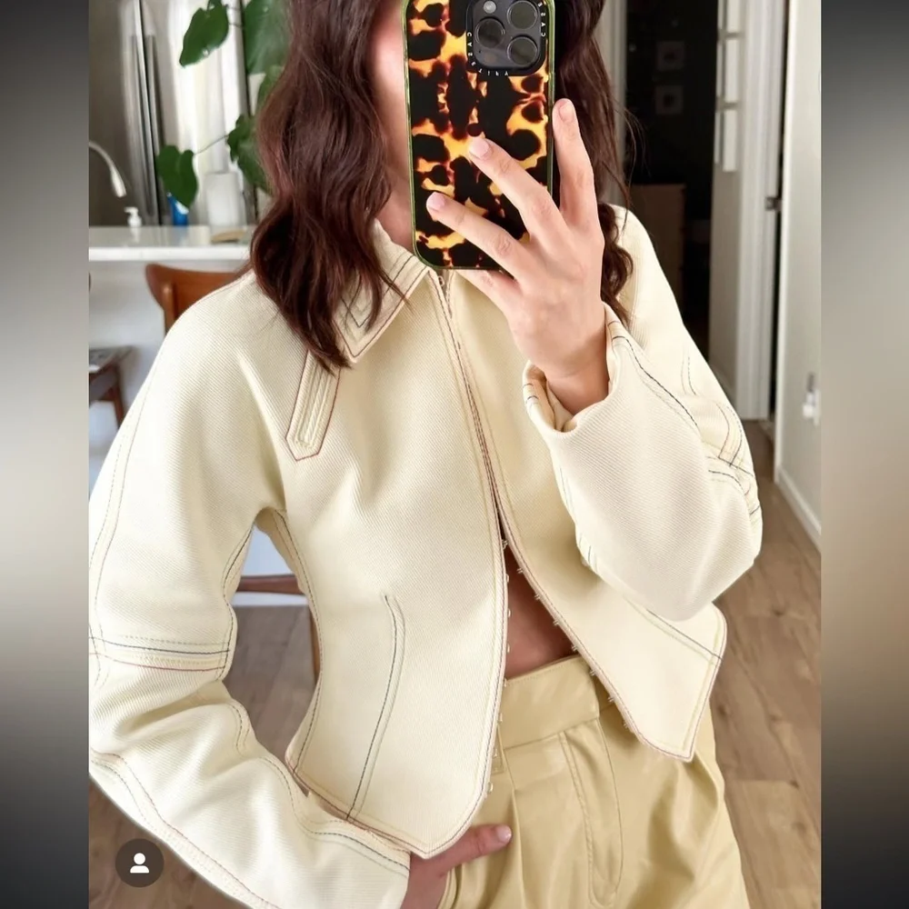 New Tory Burch Cotton Twill Jacket